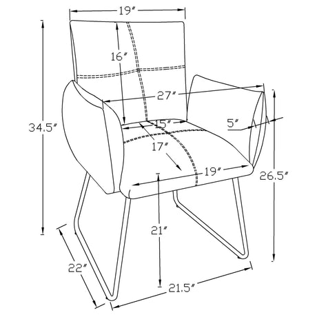 Ackland Dining Arm Chair - Furniture World