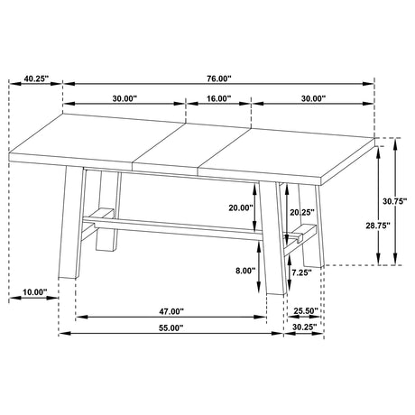 Middleton Extension Dining Table - Furniture World