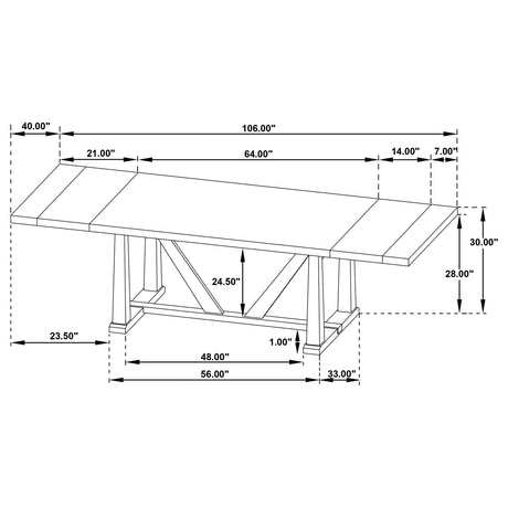 Middleton Extension Dining Table - Furniture World
