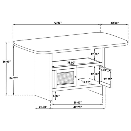 Kailani Counter Height Dining Table - Furniture World