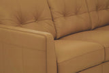 Radwan Camel Leather Sofa