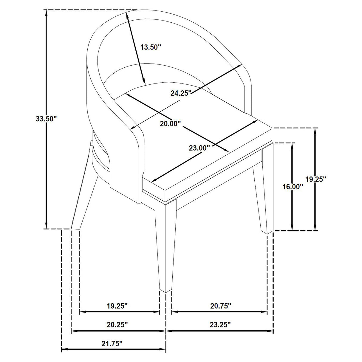 Leandro Dining Arm Chair - Furniture World