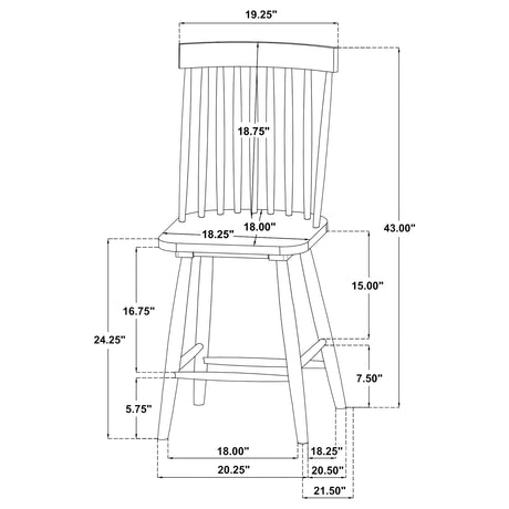 Andrews Counter Chair - Furniture World