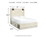 Cambeck Bed with 2 Storage Drawers