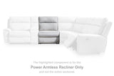 Social Pointe Reclining Sectional with Storage Consoles