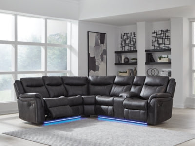 Sultan Meadow Reclining Sectional - Furniture World