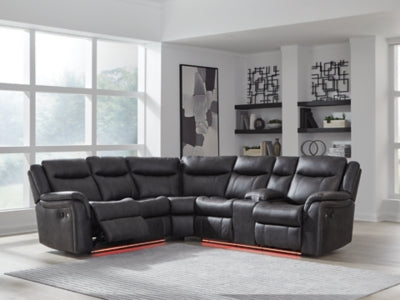 Sultan Meadow Reclining Sectional - Furniture World