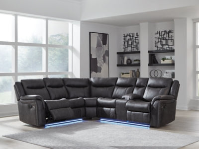 Sultan Meadow Reclining Sectional - Furniture World