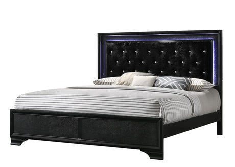 Crown Mark Micah King Panel Bed in Black B4350-K image