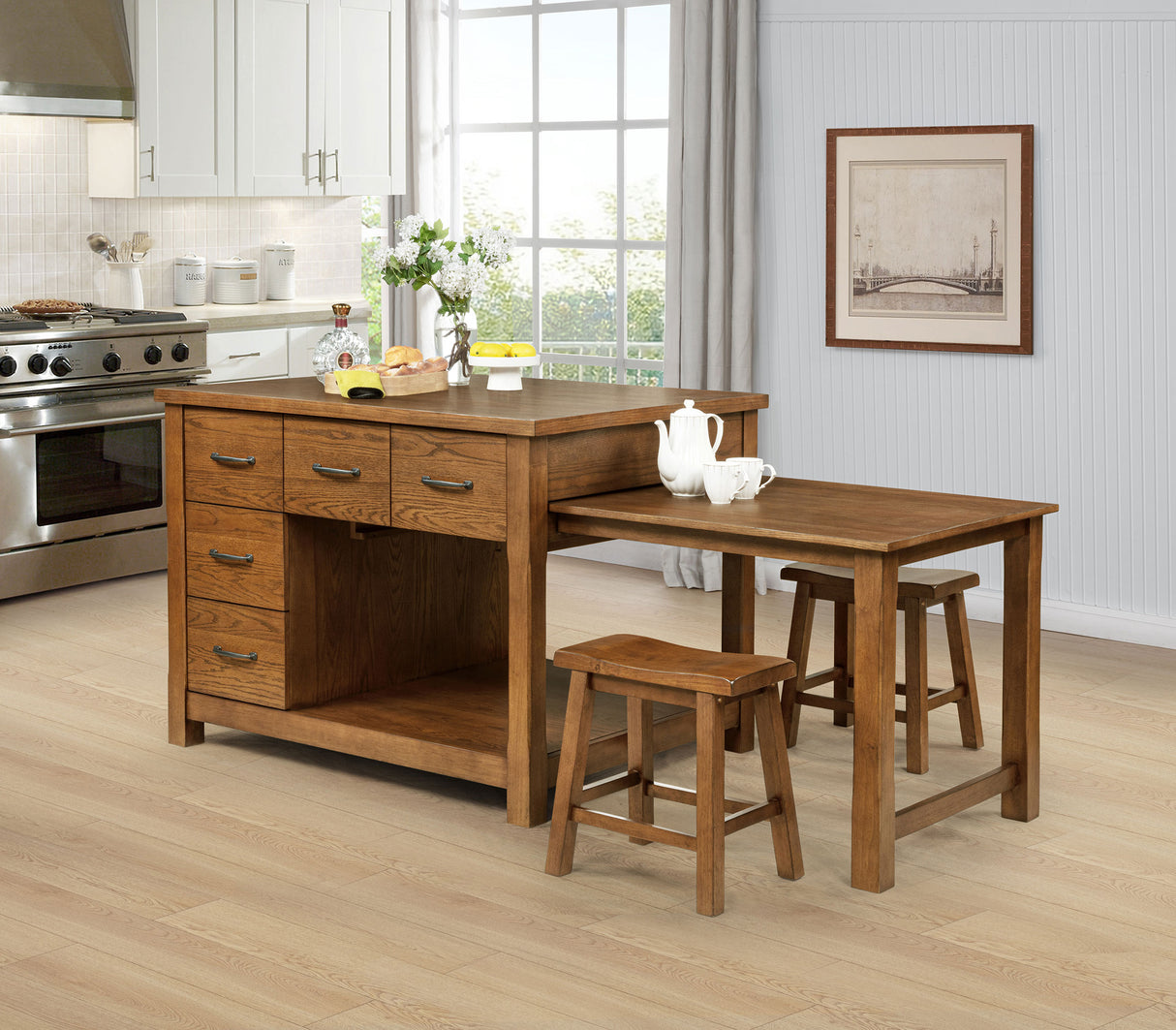 Mayfair Kitchen Island Set - Furniture World