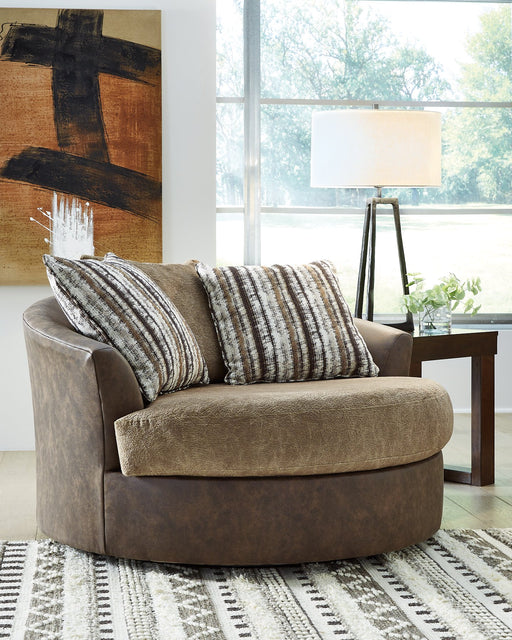 Alesbury Oversized Swivel Accent Chair - Furniture World