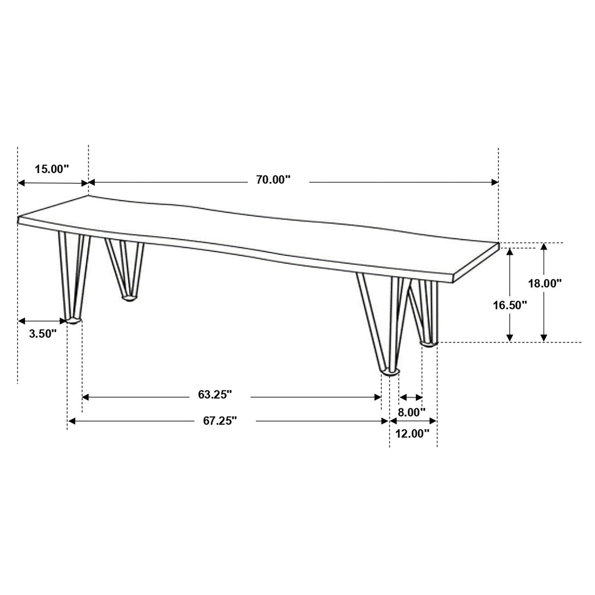 Neve Dining Bench