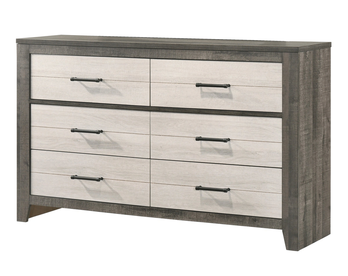 Crown Mark Furniture Rhett Dresser Mirror in Gray image