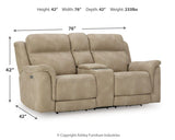 Next-Gen DuraPella Power Reclining Loveseat with Console