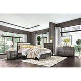 Berenice Espresso Night Stand White, Gray, & Espresso