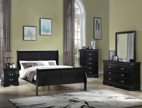 Crown Mark Furniture Louis Philip Twin Bed in Black image