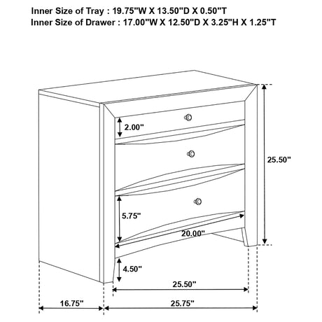 Briana Nightstand - Furniture World