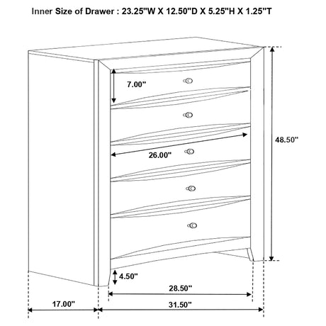 Briana Chest of Drawers - Furniture World