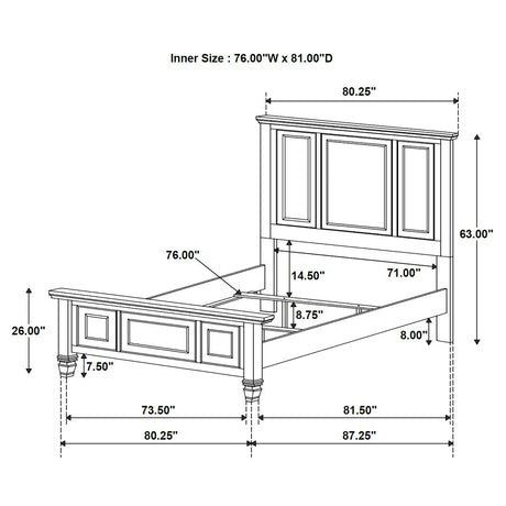 Sandy Beach Bedroom Set - Furniture World