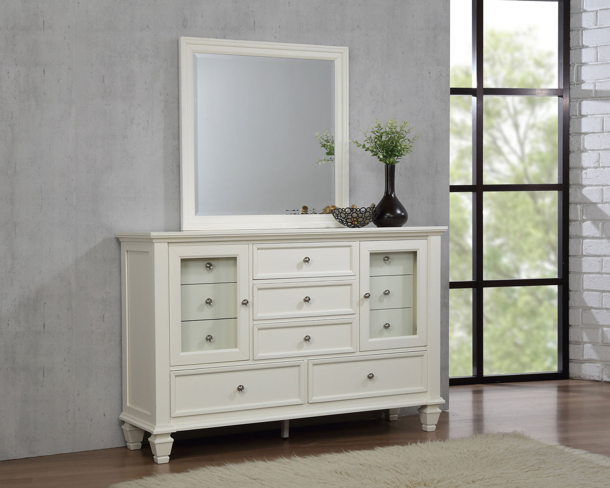 Sandy Beach Dresser with Mirror - Furniture World