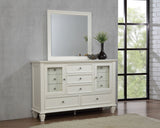 Sandy Beach Dresser with Mirror - Furniture World