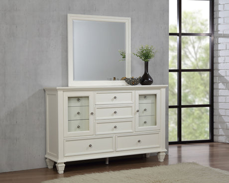 Sandy Beach Dresser with Mirror - Furniture World