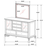 Sandy Beach Dresser with Mirror - Furniture World