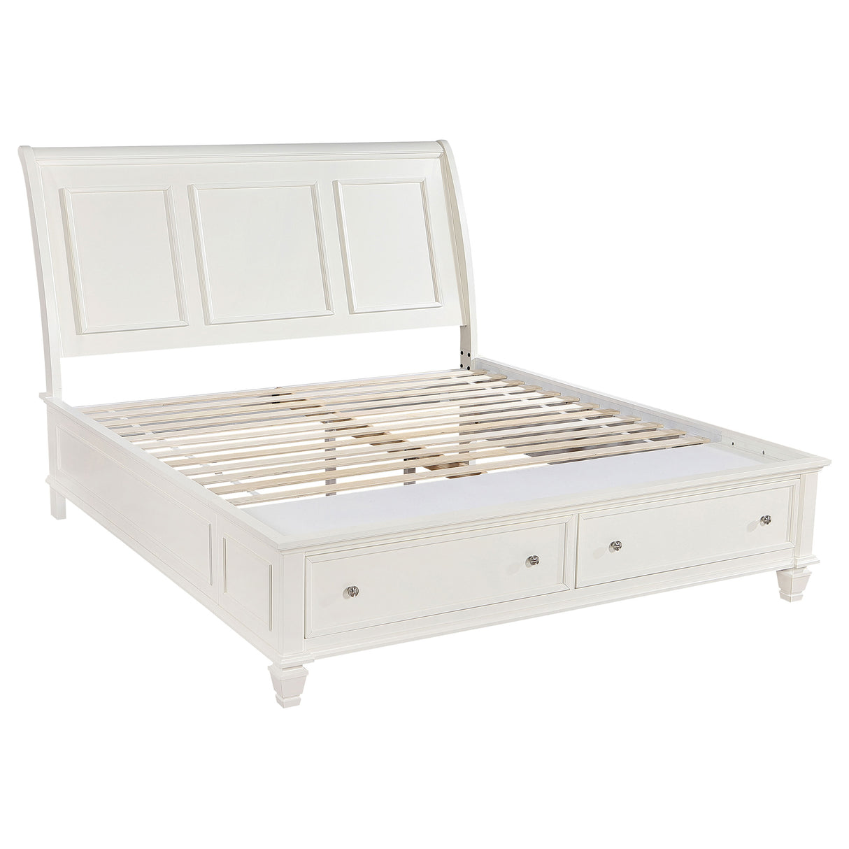 Sandy Beach Panel Platform Storage Bed - Furniture World