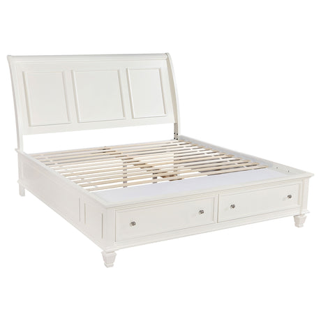 Sandy Beach Panel Platform Storage Bed - Furniture World