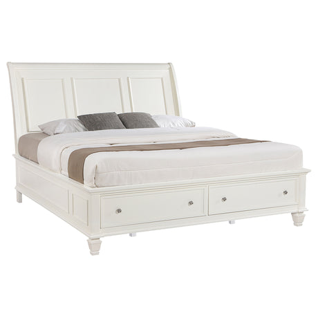 Sandy Beach Panel Platform Storage Bed - Furniture World