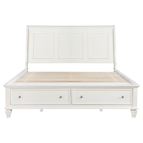 Sandy Beach Panel Platform Storage Bed - Furniture World