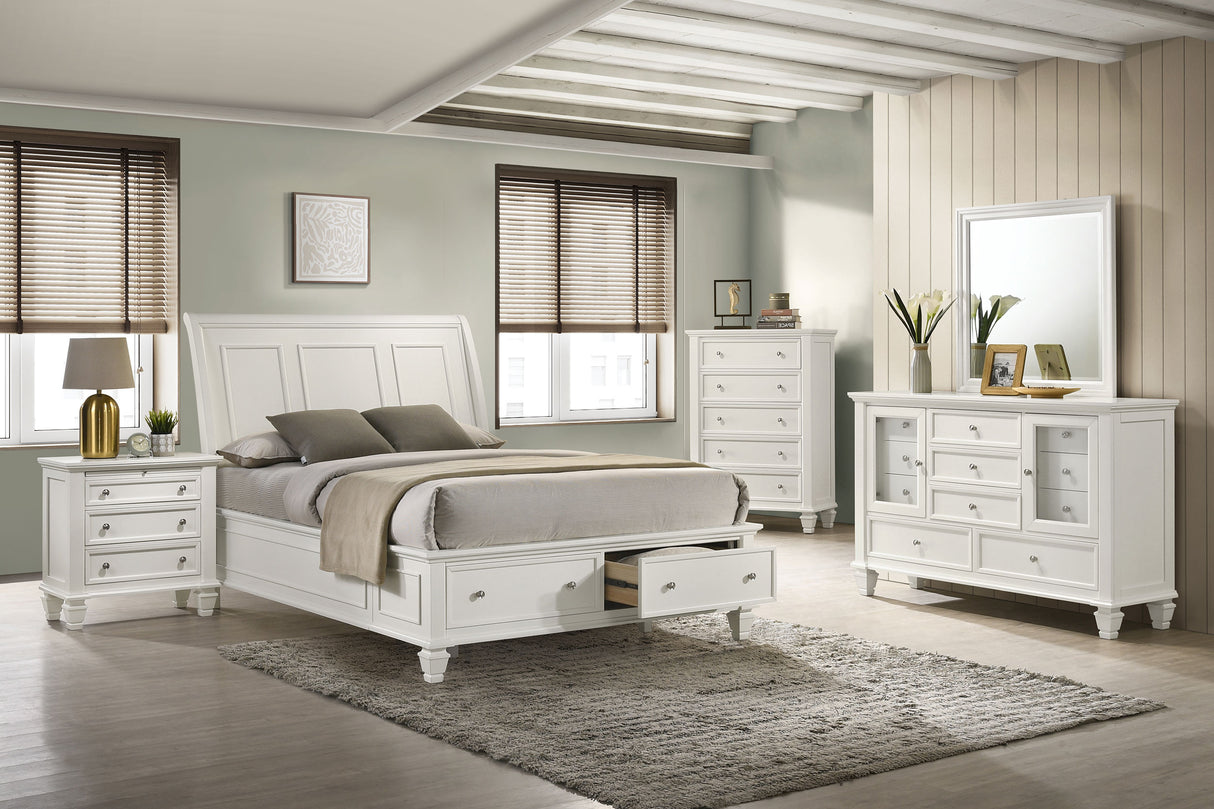 Sandy Beach Panel Platform Storage Bed - Furniture World
