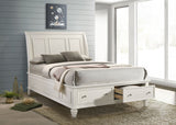Sandy Beach Panel Platform Storage Bed - Furniture World