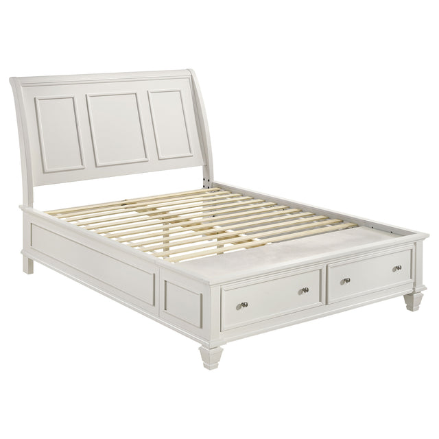 Sandy Beach Panel Platform Storage Bed - Furniture World