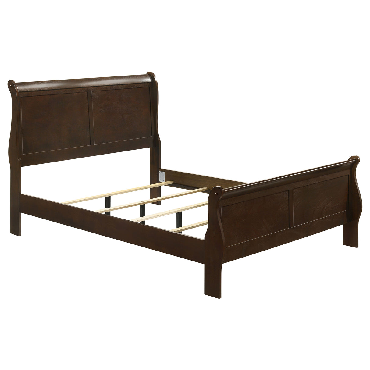 Louis Philippe Sleigh Panel Bed - Furniture World