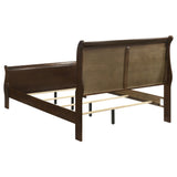 Louis Philippe Sleigh Panel Bed - Furniture World