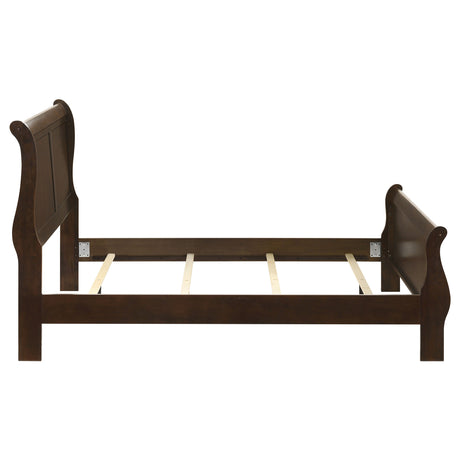 Louis Philippe Sleigh Panel Bed - Furniture World