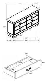 Louis Philippe Bedroom Set - Furniture World
