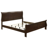 Louis Philippe Sleigh Panel Bed - Furniture World