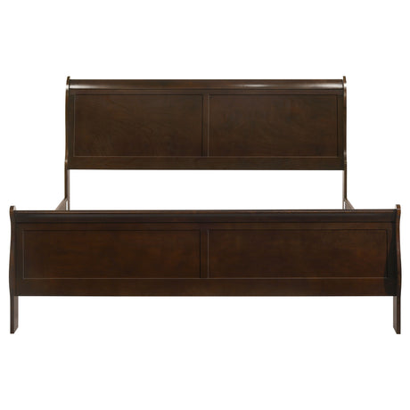 Louis Philippe Sleigh Panel Bed - Furniture World