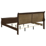 Louis Philippe Sleigh Panel Bed - Furniture World