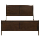 Louis Philippe Sleigh Panel Bed - Furniture World