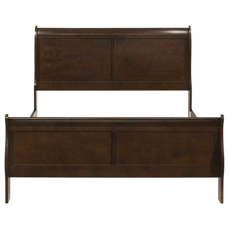 Louis Philippe Sleigh Panel Bed - Furniture World
