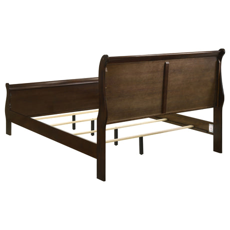 Louis Philippe Sleigh Panel Bed - Furniture World