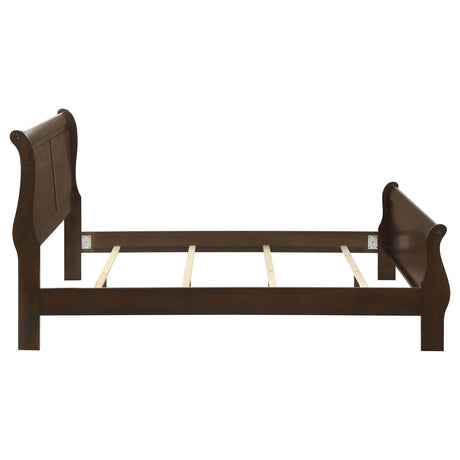 Louis Philippe Sleigh Panel Bed - Furniture World