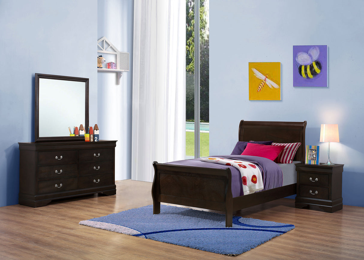 Louis Philippe Bedroom Set - Furniture World