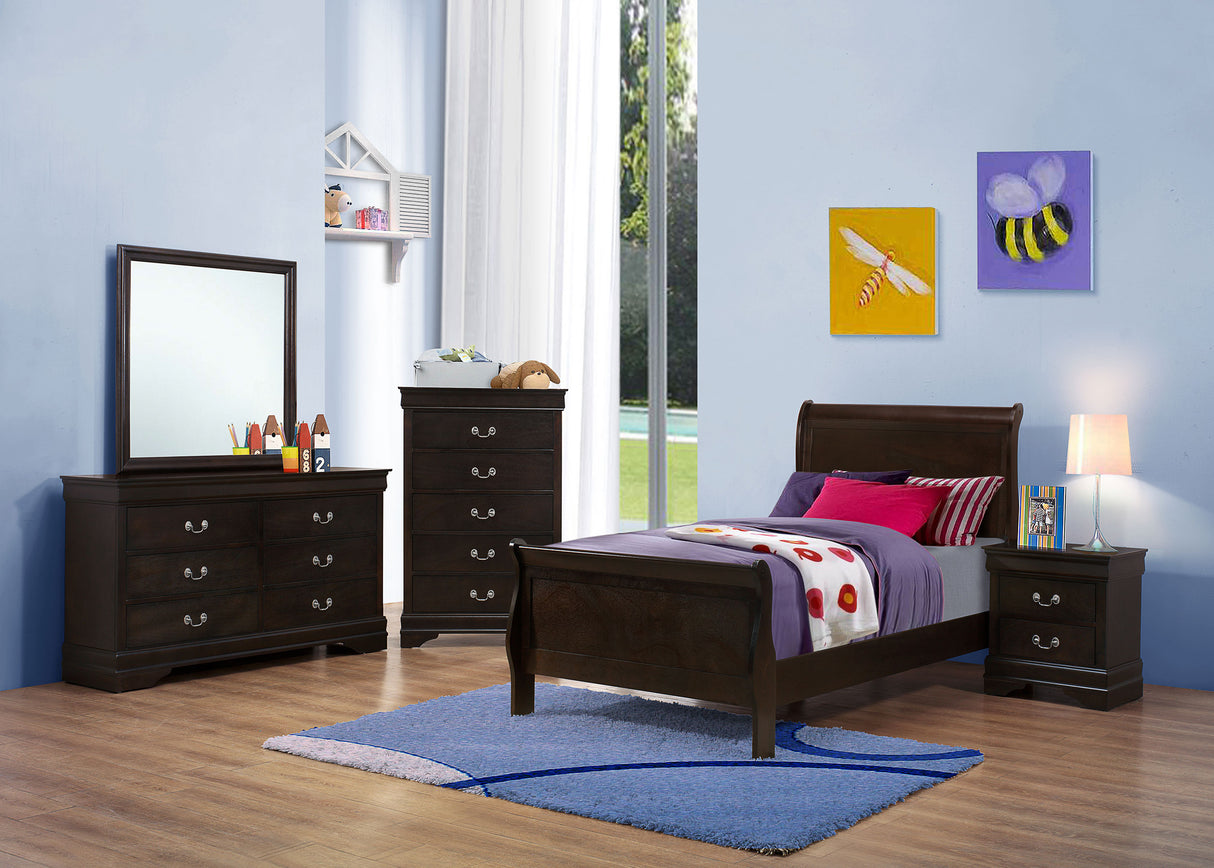 Louis Philippe Bedroom Set - Furniture World
