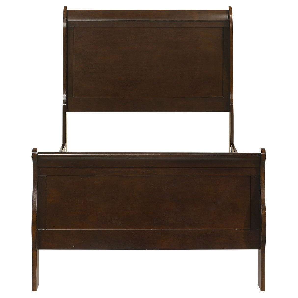 Louis Philippe Sleigh Panel Bed - Furniture World