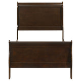 Louis Philippe Sleigh Panel Bed - Furniture World