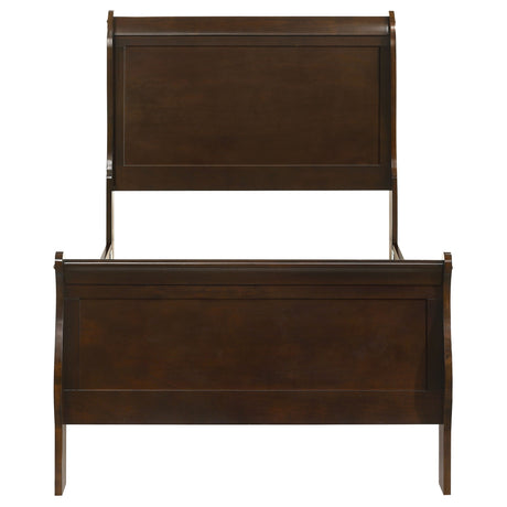 Louis Philippe Sleigh Panel Bed - Furniture World